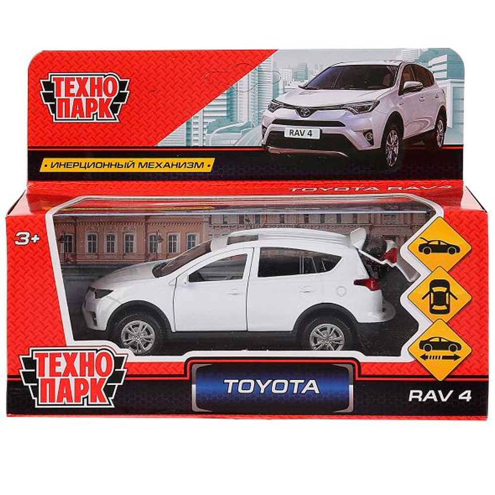 Модель RAV4-WH TOYOTA RAV4 белый Технопарк  в коробке