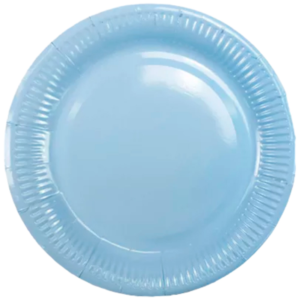 Тарелка бумажная ламинированная Light Blue 18см 6шт 6056841.