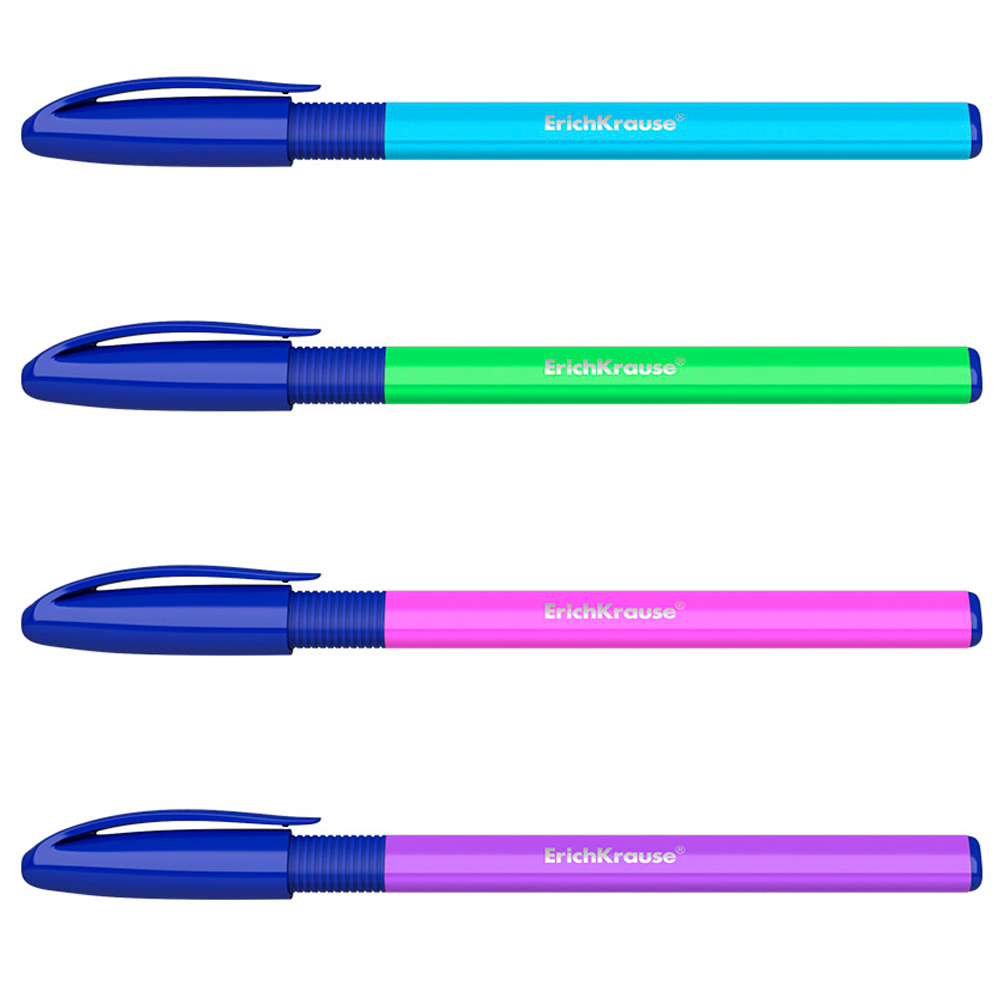 Ручка шарик синий U-109 Neon Stick&Grip 1.0, Ultra Glide Technology 47612 /Erich Krause/