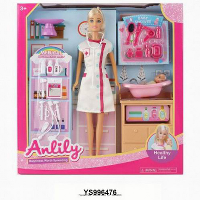 Кукла Anlily 99225 Доктор с аксесс. в кор. 