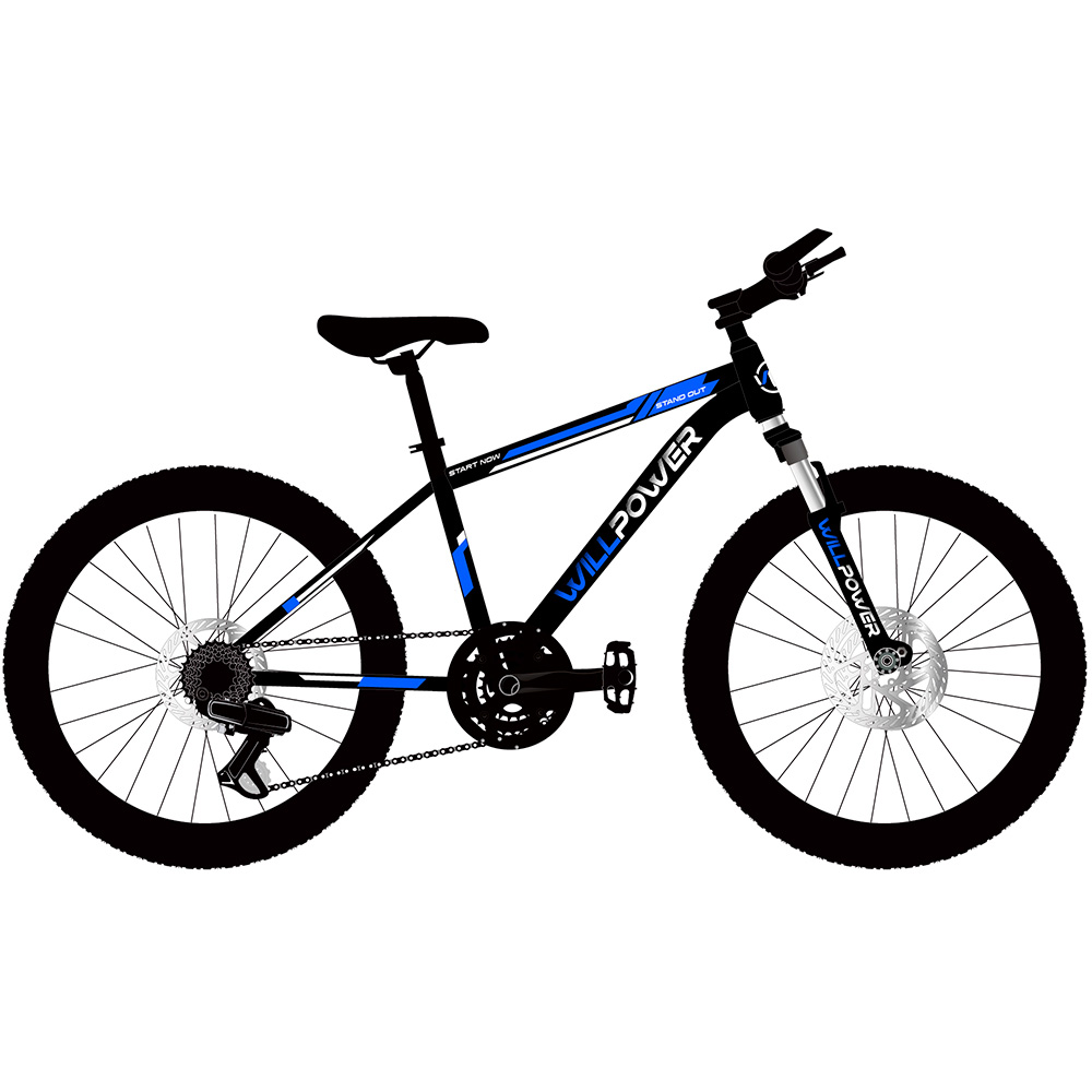 Велосипед 2-х 26" WILLPOWER черно-синий FG23040103K-2
