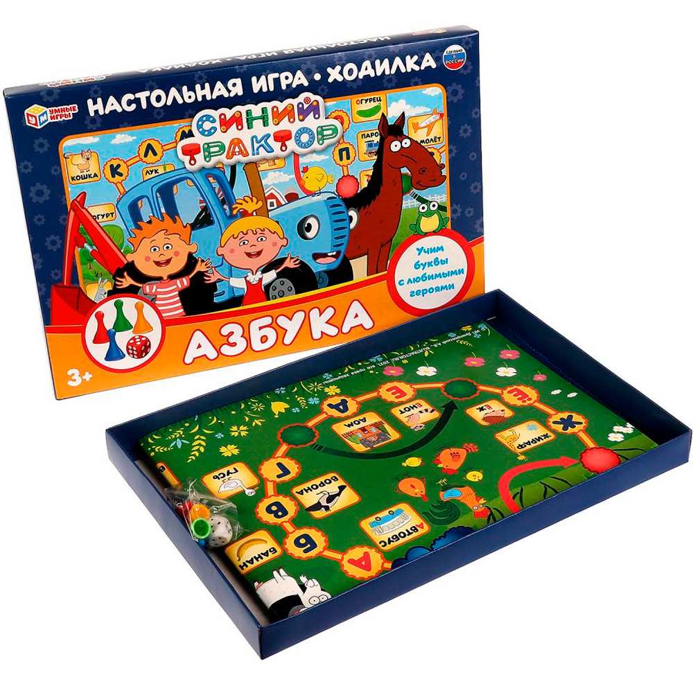 Игра Умка Азбука.Ходилка. Синий Трактор 4680107974273