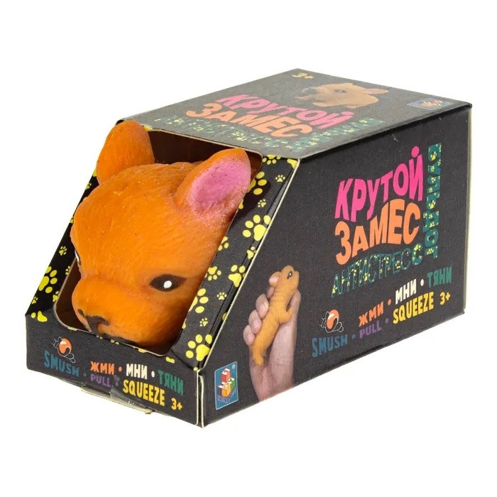 Игрушка Крутой замес, Супер Бульдог тянущийся 8,5 см 1Toy Т22447