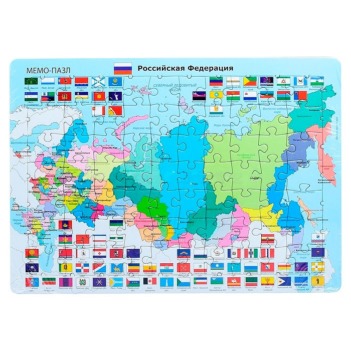 Пазл Мемо Карта России 1215