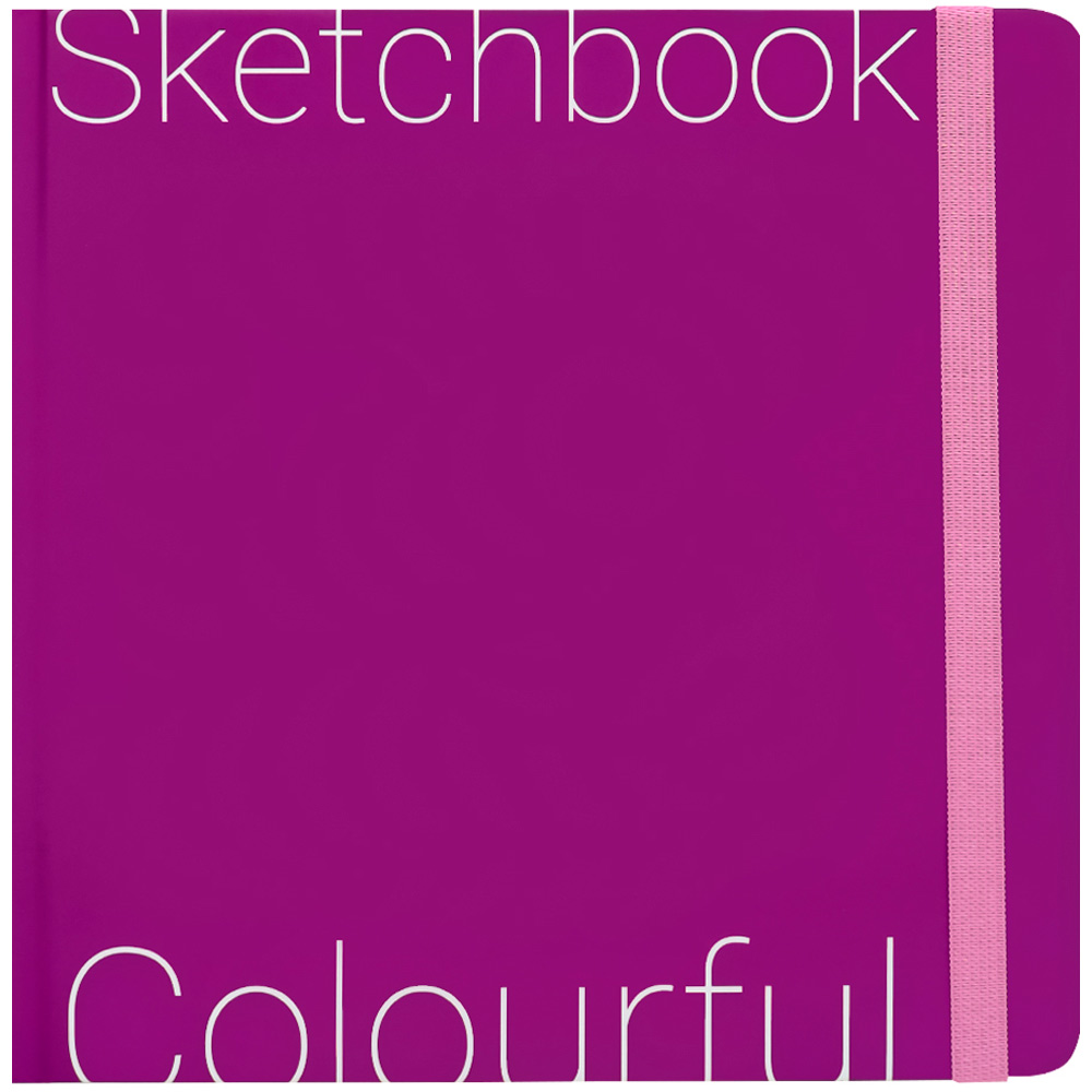 Скетчбук 72 л Colorful Purple 200х200мм С72-9043
