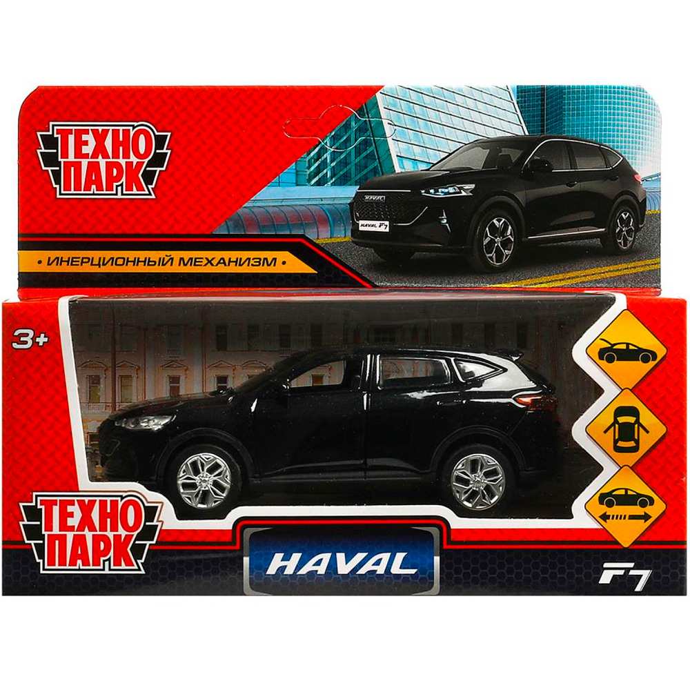 Модель F7-12-BK HAVAL "haval f7" 12 см, двери, багаж, инерц, черный Технопарк  в кор.