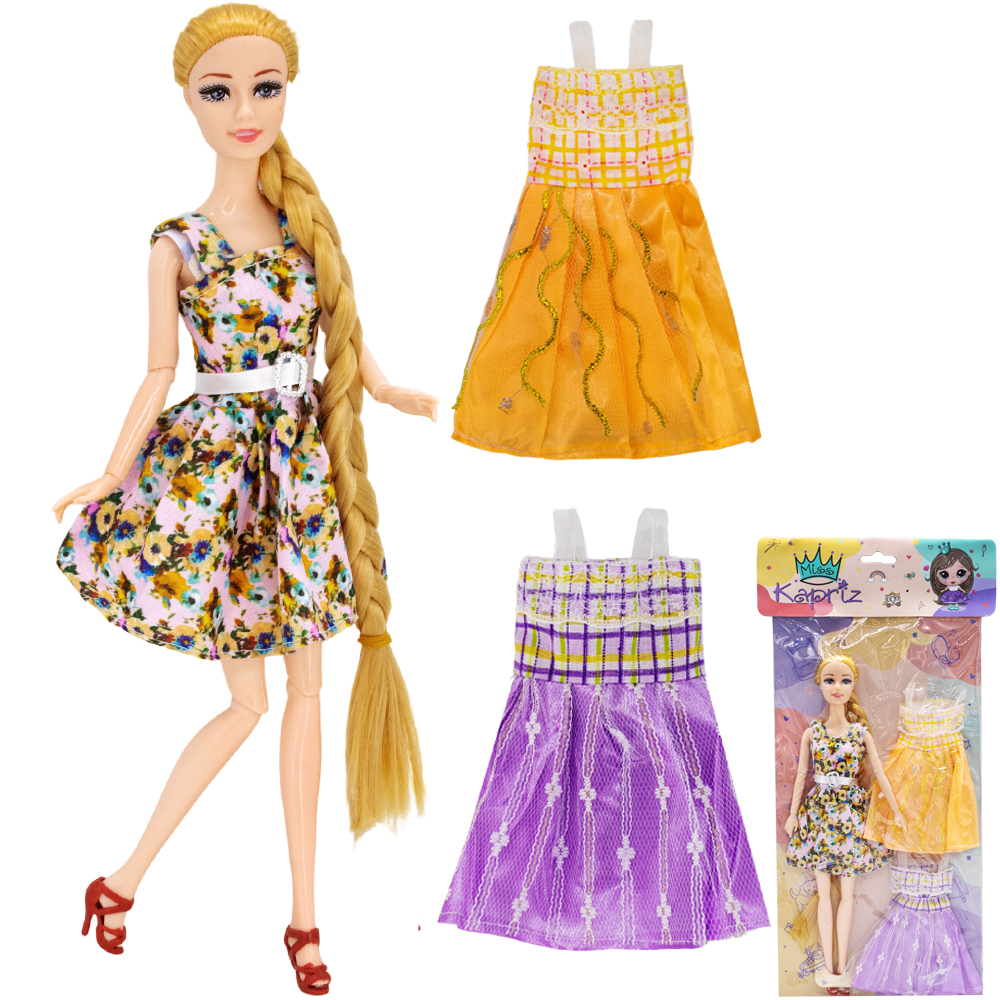 Кукла Miss Kapriz YSYY0920A с набором платьев в пак.