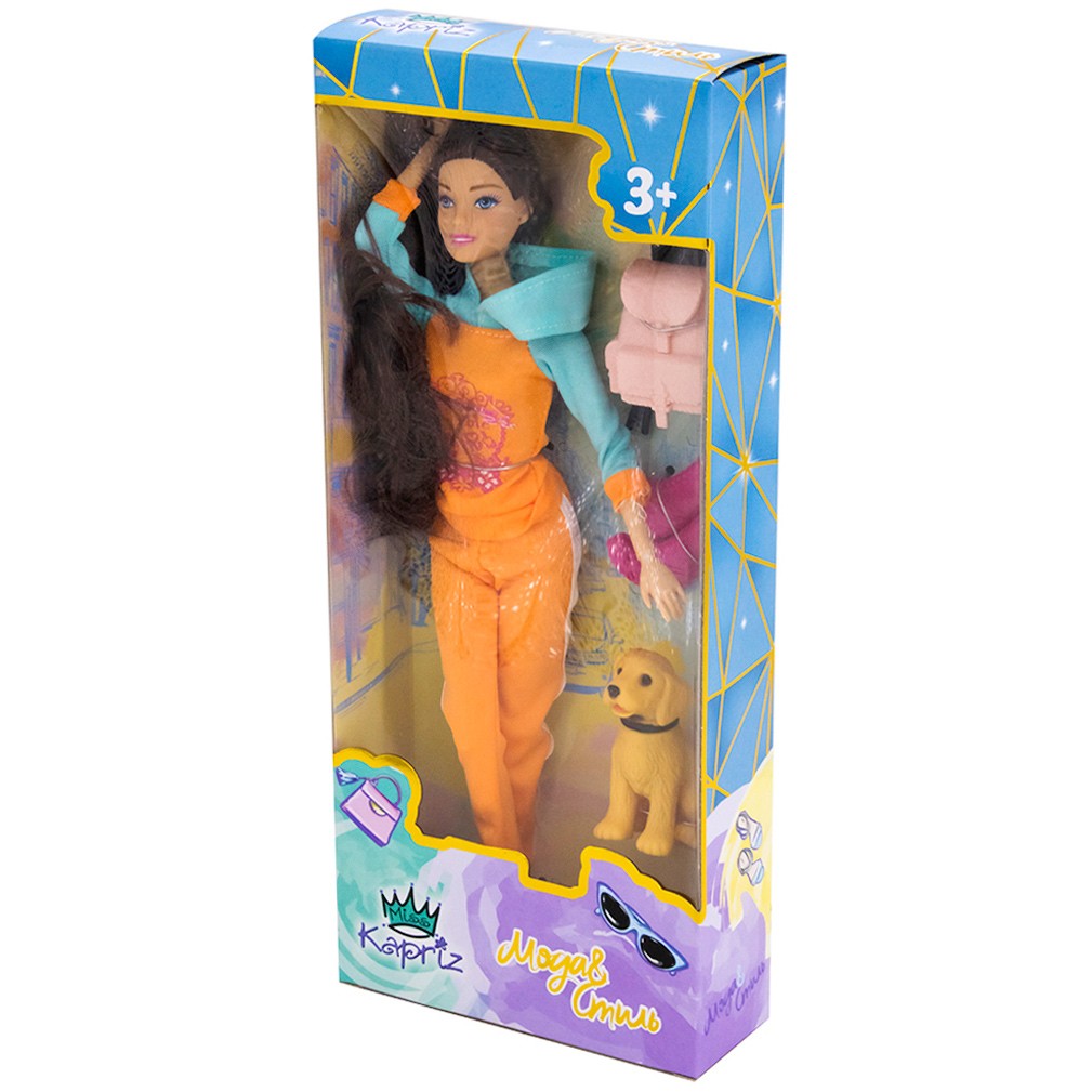 Кукла Miss Kapriz YS1829C Мода&Стиль с питомцем в кор.