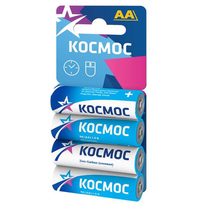 Элемент питания KOCR64BL LR 6 (4шт)  Космос 4xBL .  /цена за упак/